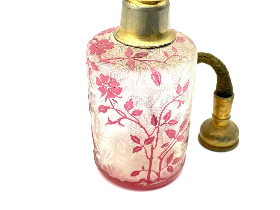 Frasco de Perfume Baccarat Cristal Eglantier art Nouveau antigo