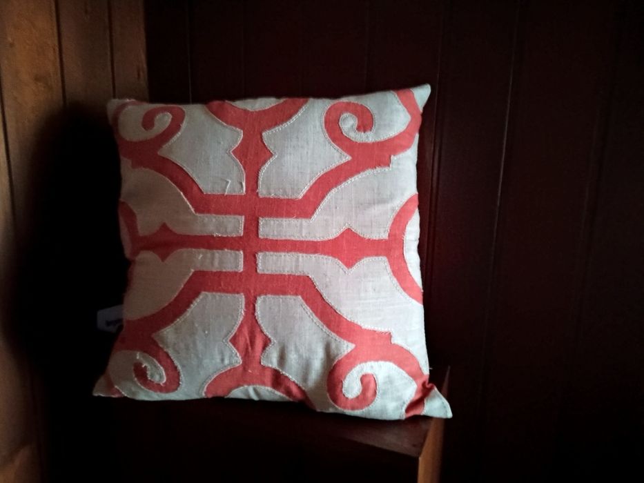 Almofada Tijolo/Linho 45x45cm - Nova