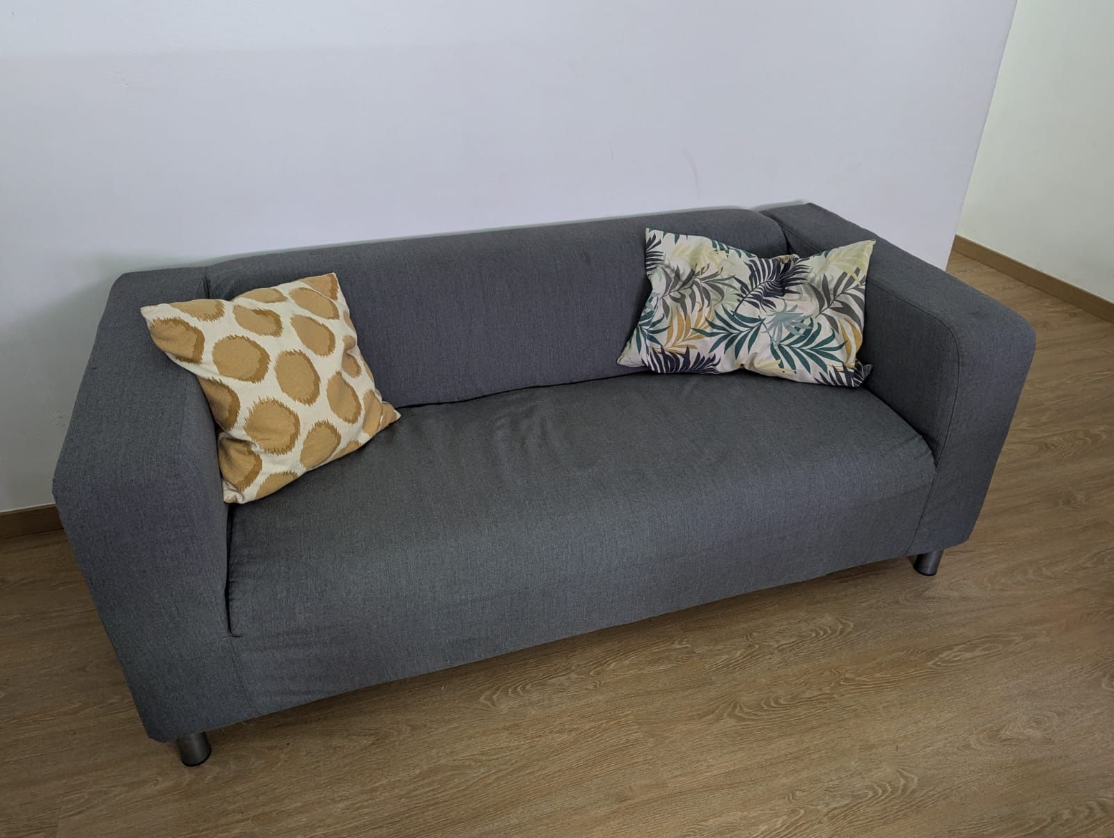 IKEA mMóvel KLIPPAN, Sofá 2 lugares, Vissle cinz