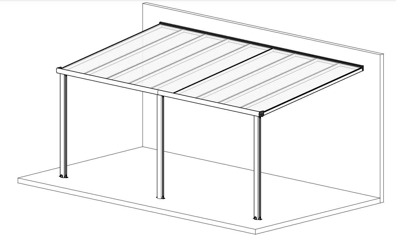 Wiaty Do Własnego Montażu Aluminium-Na Wymiar-TANIO