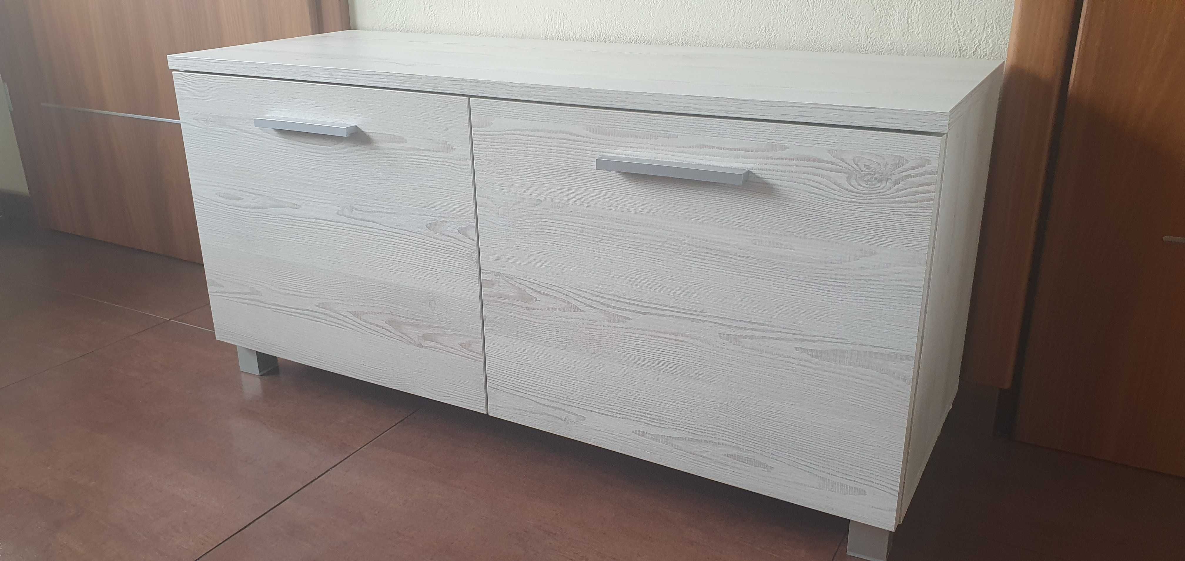 Szafka na obuwie 100cm (GAMA 06) - Sosna Loft Biała