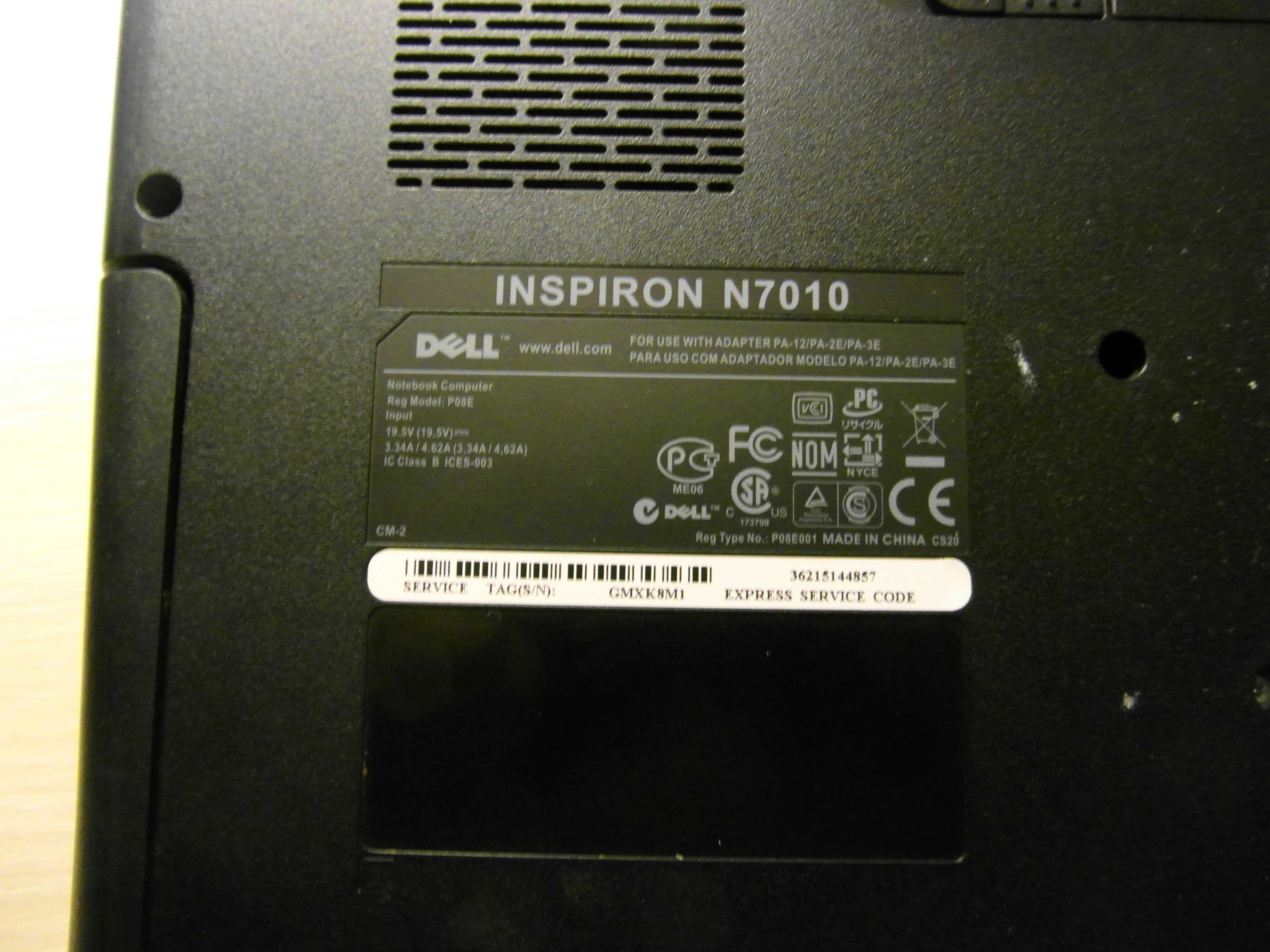 Ноутбук Dell Inspiron  N7010