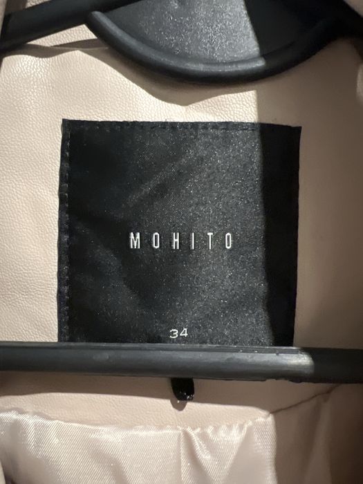 Kurtka ramoneska beżowa Mohito