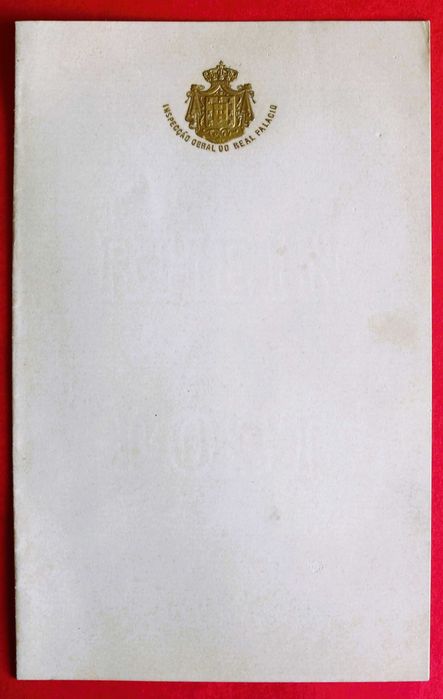 Inspecção Geral do Real Palácio papel carta timbrado