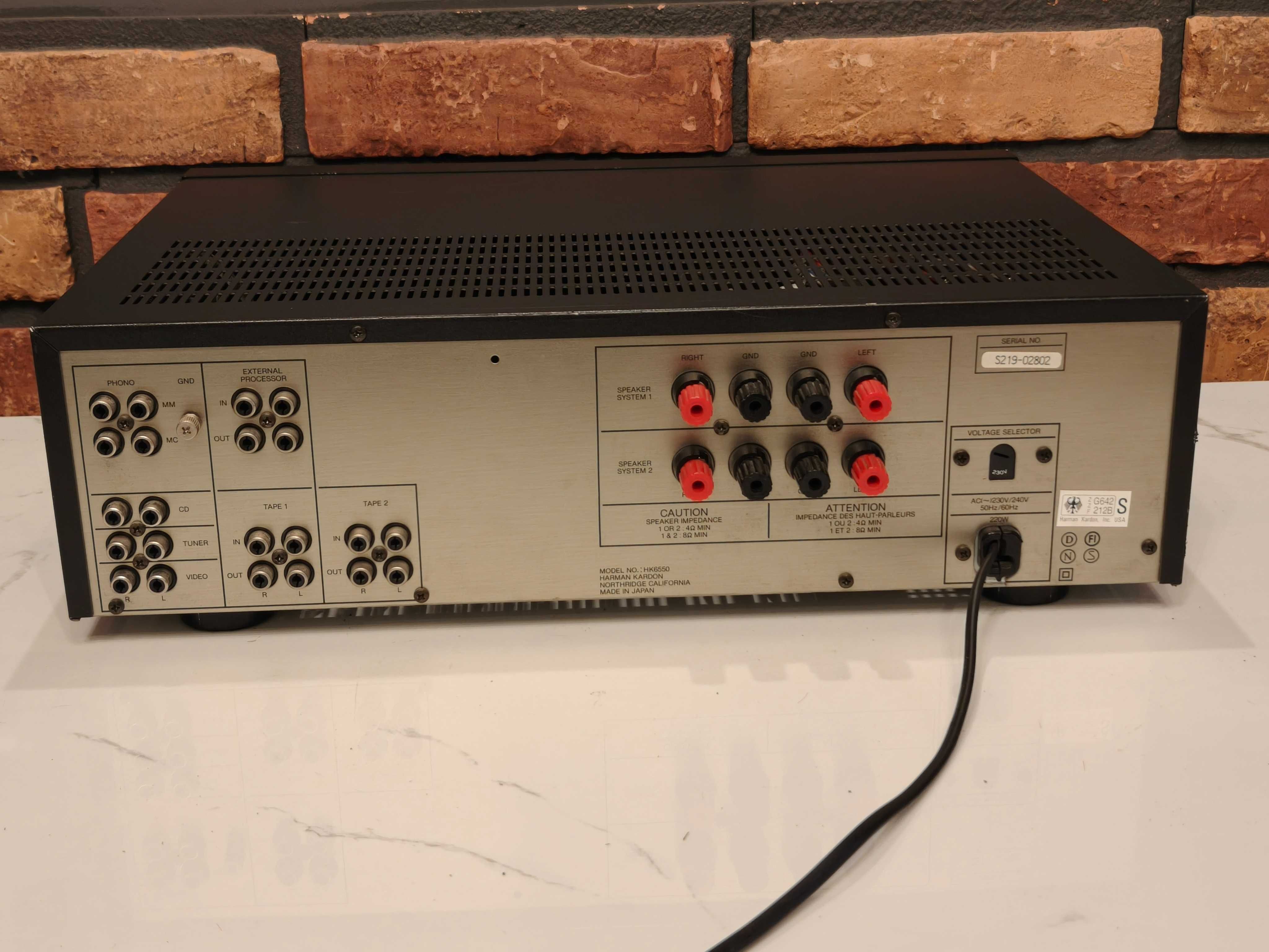 HARMAN KARDON HK 6550 ! Porządny wzmacniacz STEREO ! TOP