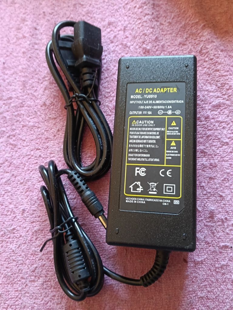 Zasilacz 5V10A  plus tester 18650 - sam tester