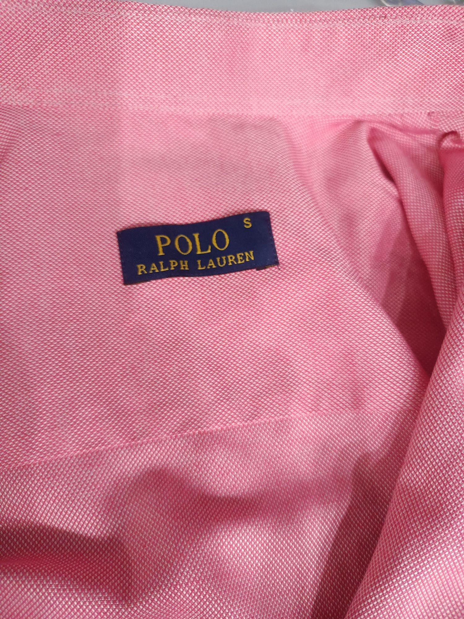 Koszula różowa bawełna Ralph Lauren rozmiar S