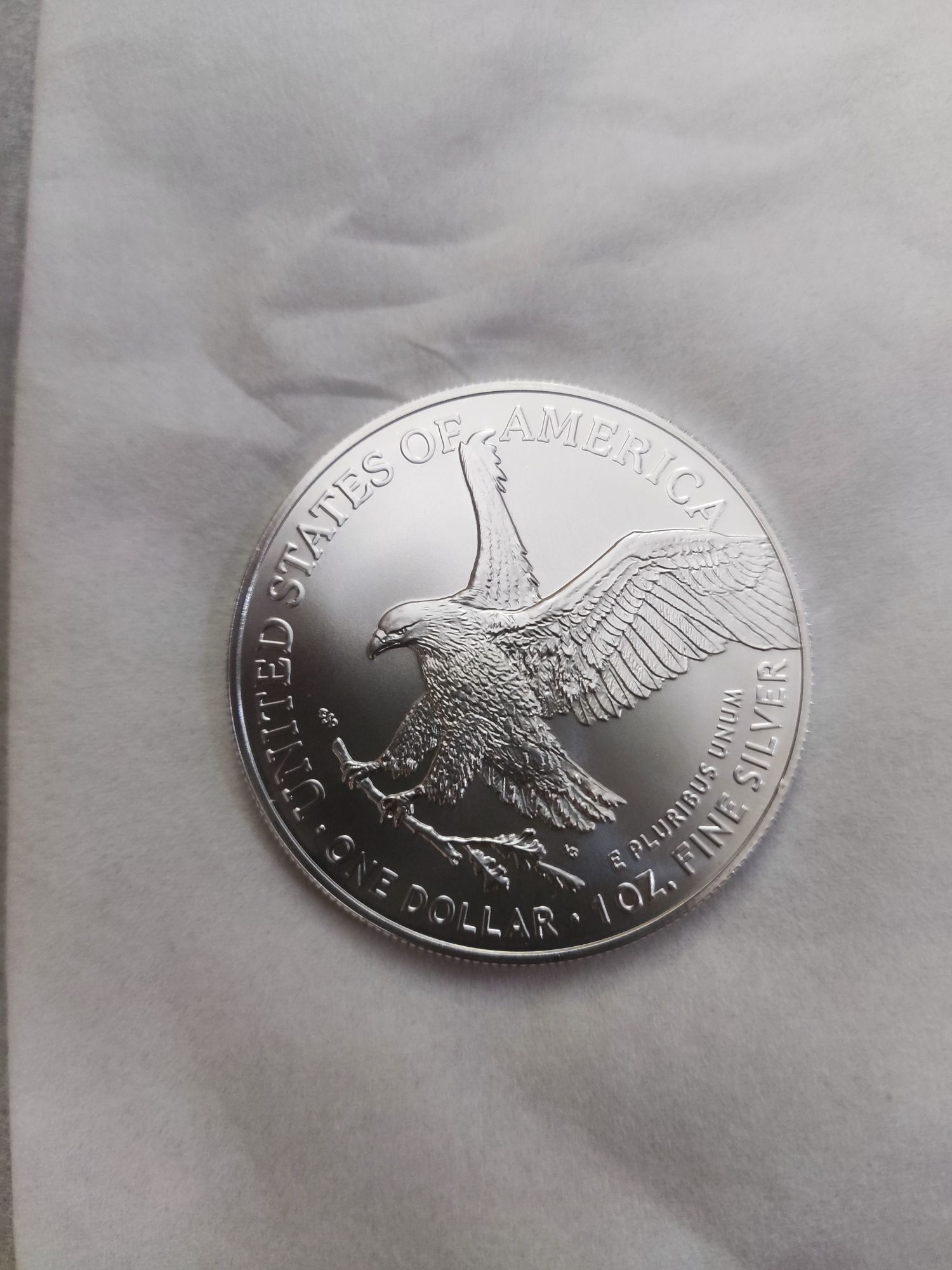 Срібна монета,Орел,срібло США,інвестиційна,срібло 1 унція,silver 1 oz.
