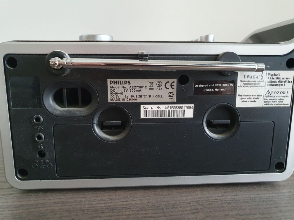 Radio Philips AE2730 retro drewno małe przenośne