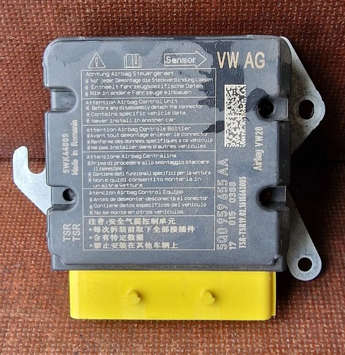 MODUŁ  SENSOR PODUSZEK POWIETRZNYCH AIRBAG 5Q0959655AA VW GOLF VII