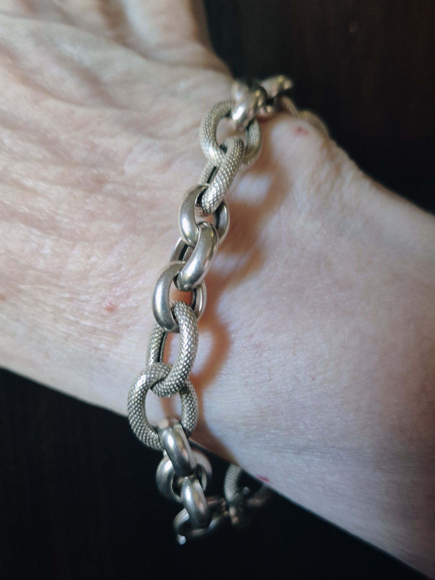 Pulseira em prata com 19 cm