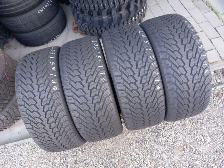 4x Opony Używane Zimowe 205/55R16 Nexen
