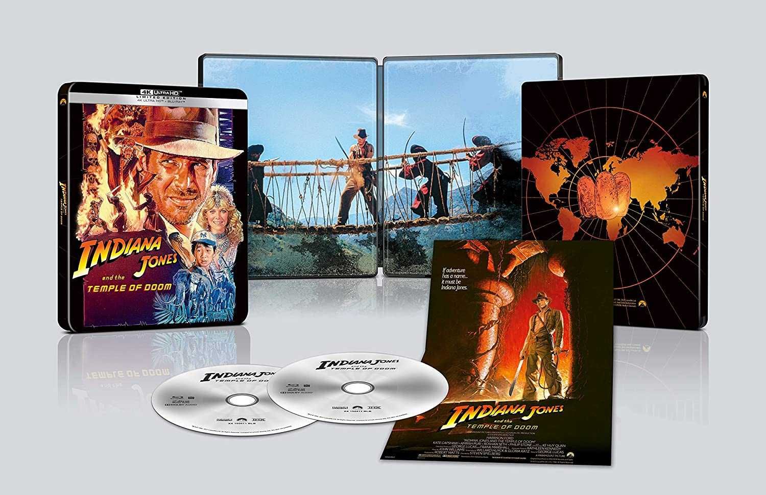 Steelbook 4K Ultra HD Blu-ray Индиана Джонс Полная Коллекция (рус.яз)