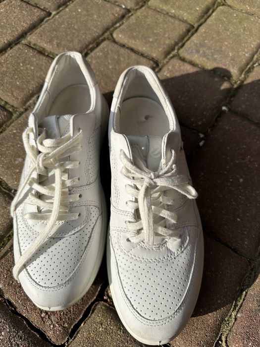 Ecco piękne sneakersy, buty sportowe.  38. Białe. Skórzane