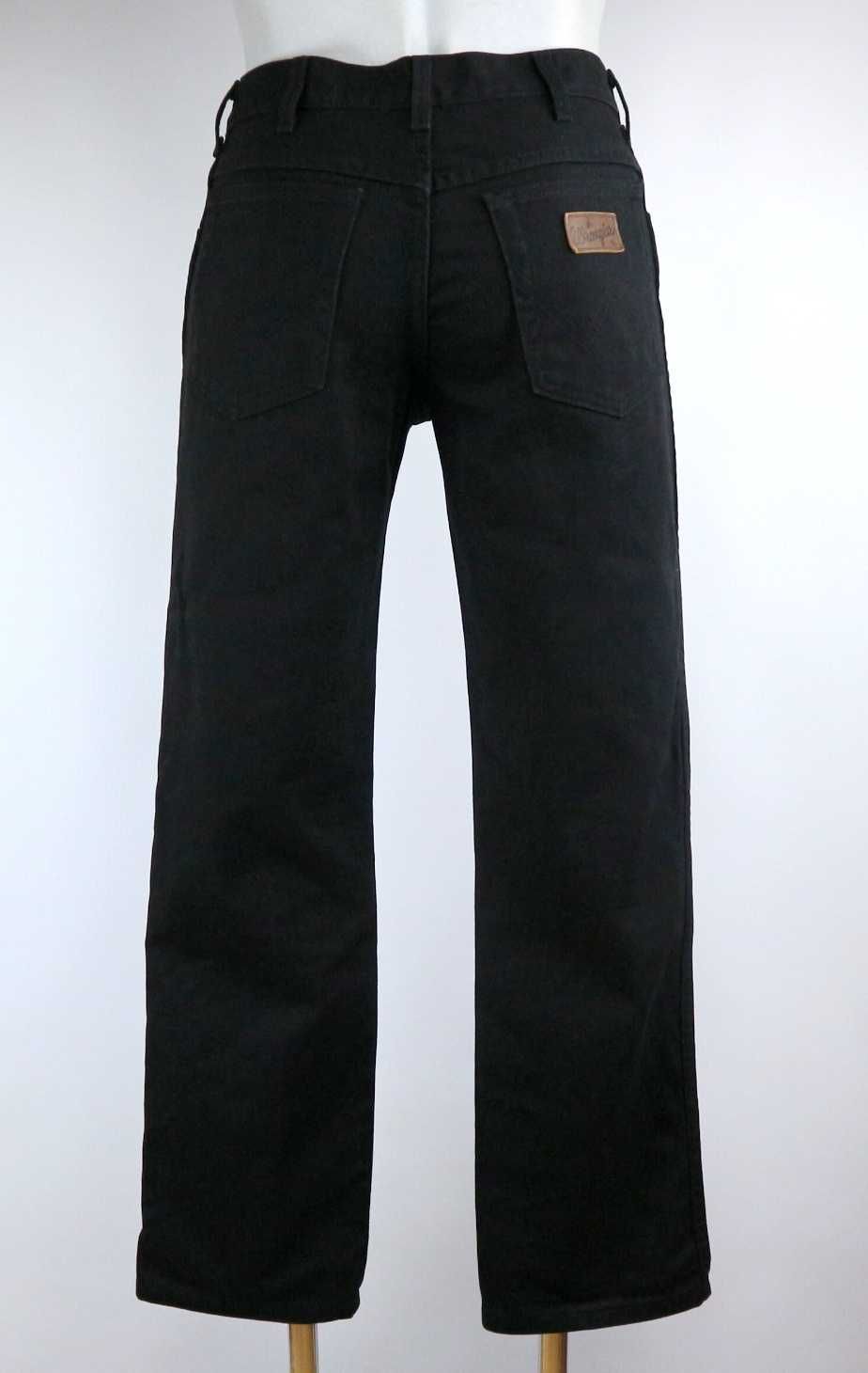 Wrangler Texas W33 L30 spodnie jeansy czarne pas 2 x 41 cm