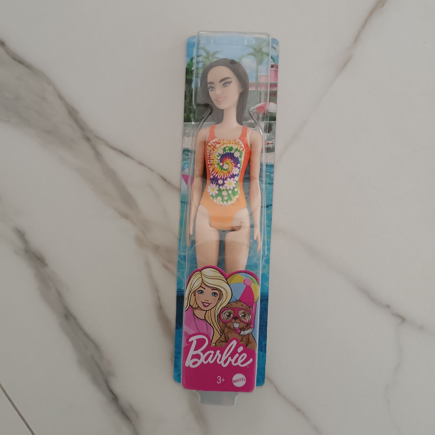 Lalka Barbie Mattel w plażowym stroju kąpielowym