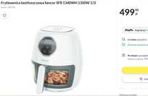 Frytkownica beztłuszczowa Sencor SFR 5340WH 1300W 3,5l NOWA