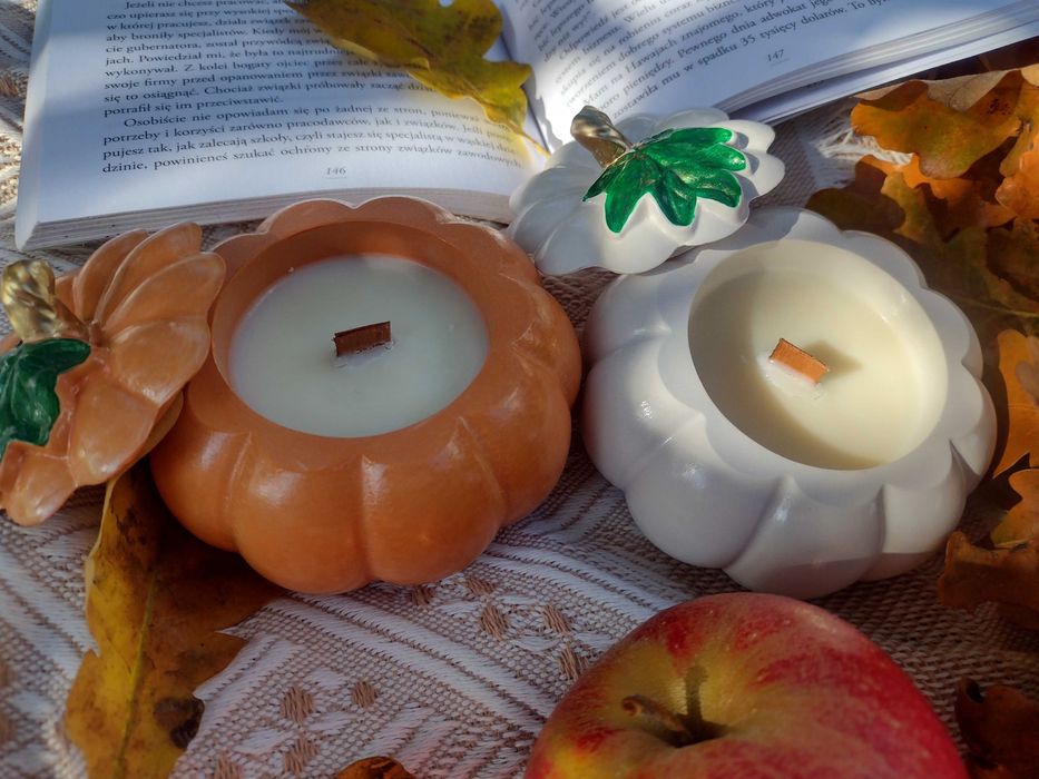 Zapachowa świeca sojowa, dekoracja do wnętrza