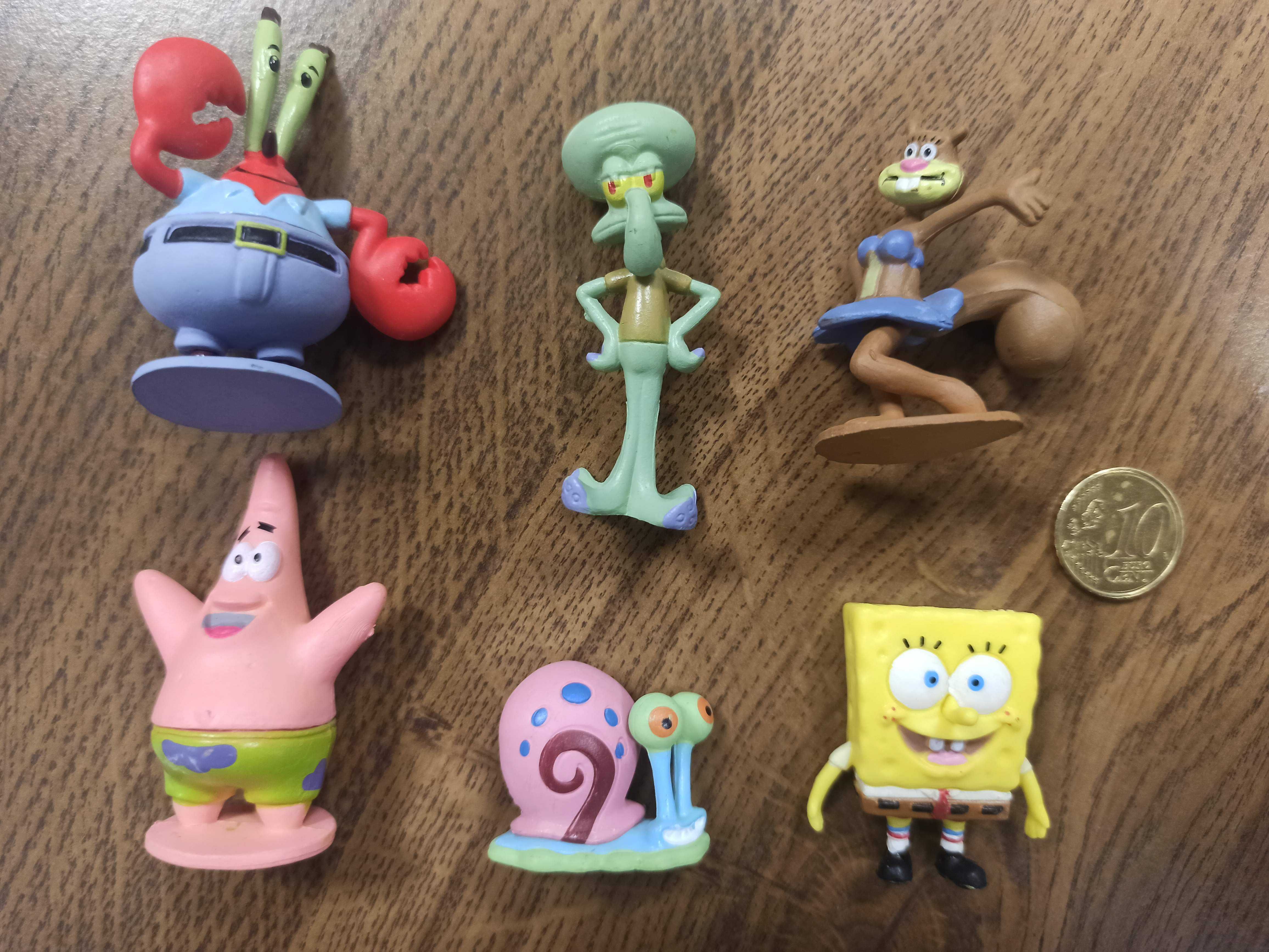 6 bonecos Bob Esponja Spongebob