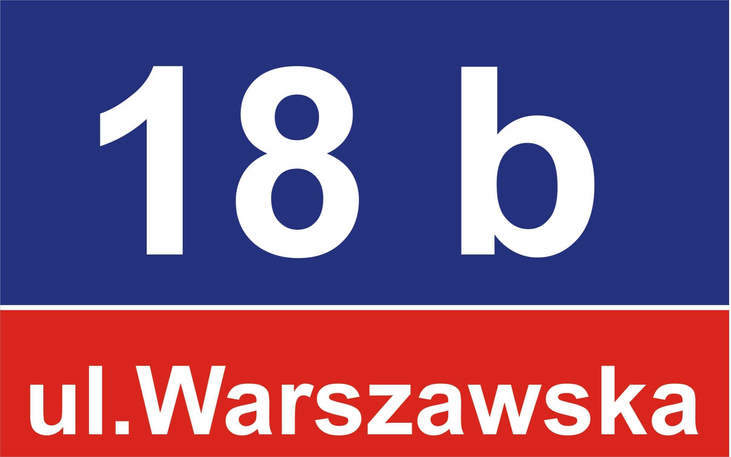 Tabliczka tabliczki  z numerem domu nazwą ulicy Ciechanów Drukarnia