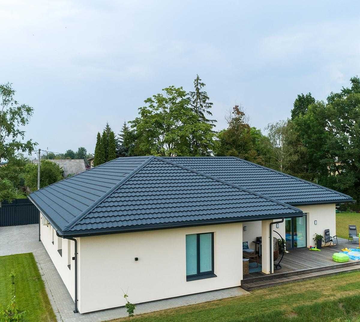 Blachodachówka PROMOCJA! MODERNO 2moduły MAT antracyt RAL7016-OD RĘKI