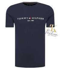 T-shirt męski Tommy Hilfiger EST. granatowy MW0MW11465 r. M
