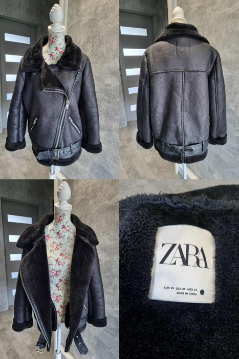 Ramoneska z kożuszkiem Zara XS 34