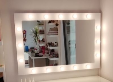 Toaletka z lustrem make-up 120x80 do wizażu makijażu