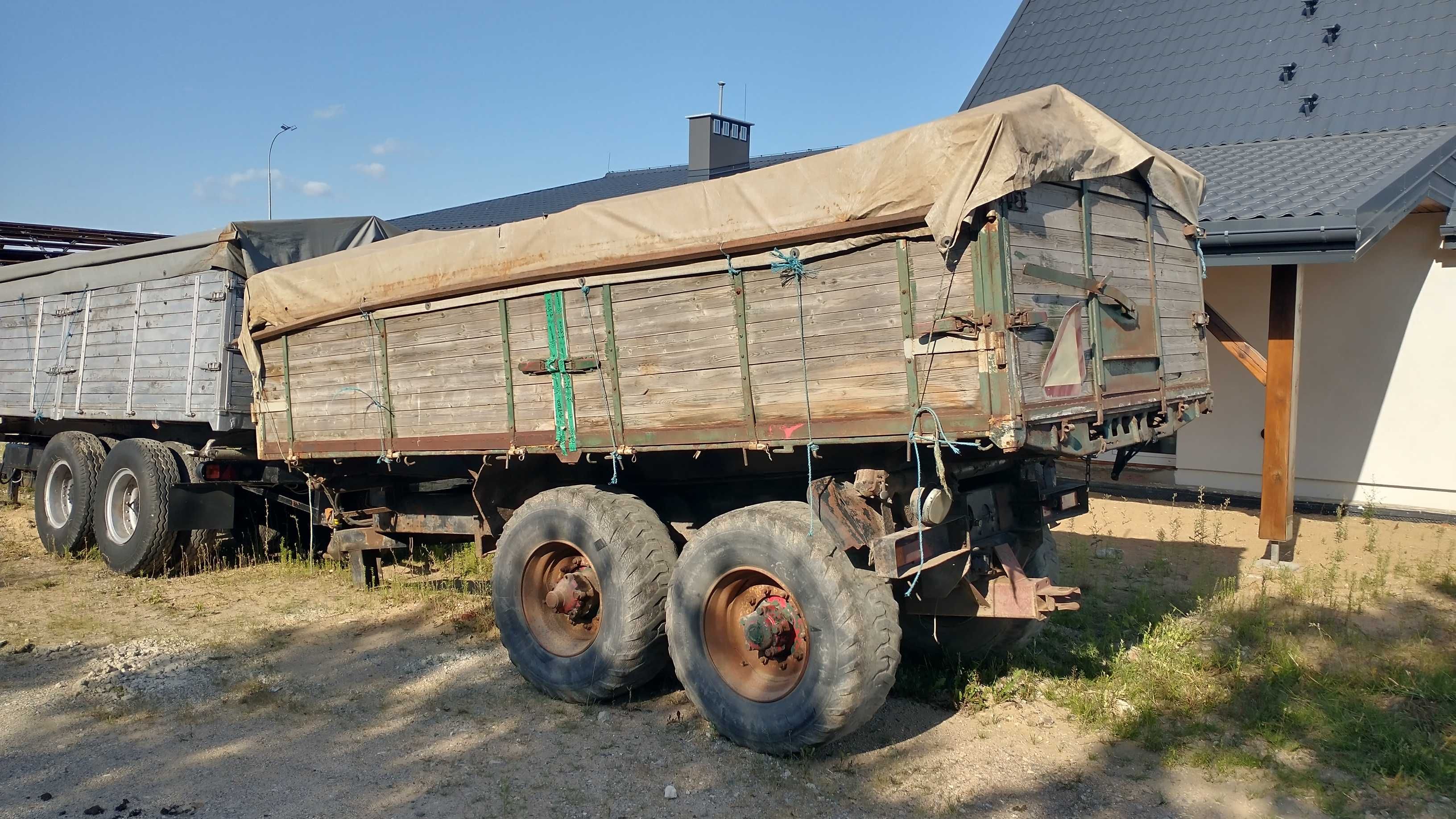 Przyczepa wywrotka 3 strony 15 ton tandem wywrot rolnicza zamiana