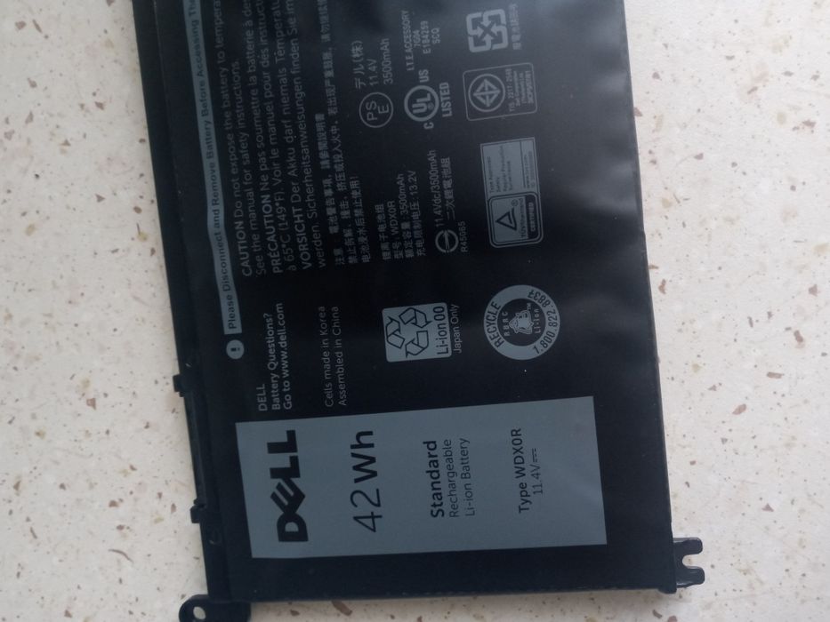 Bateria do laptopa dell 42wh stan nieznany