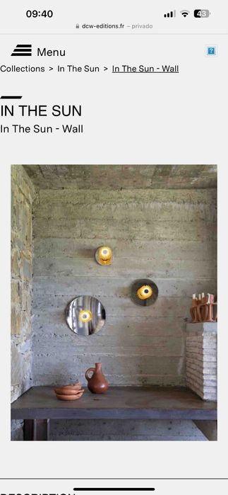 Vendo conjunto de candeiros da marca dcw editions paris in the sun