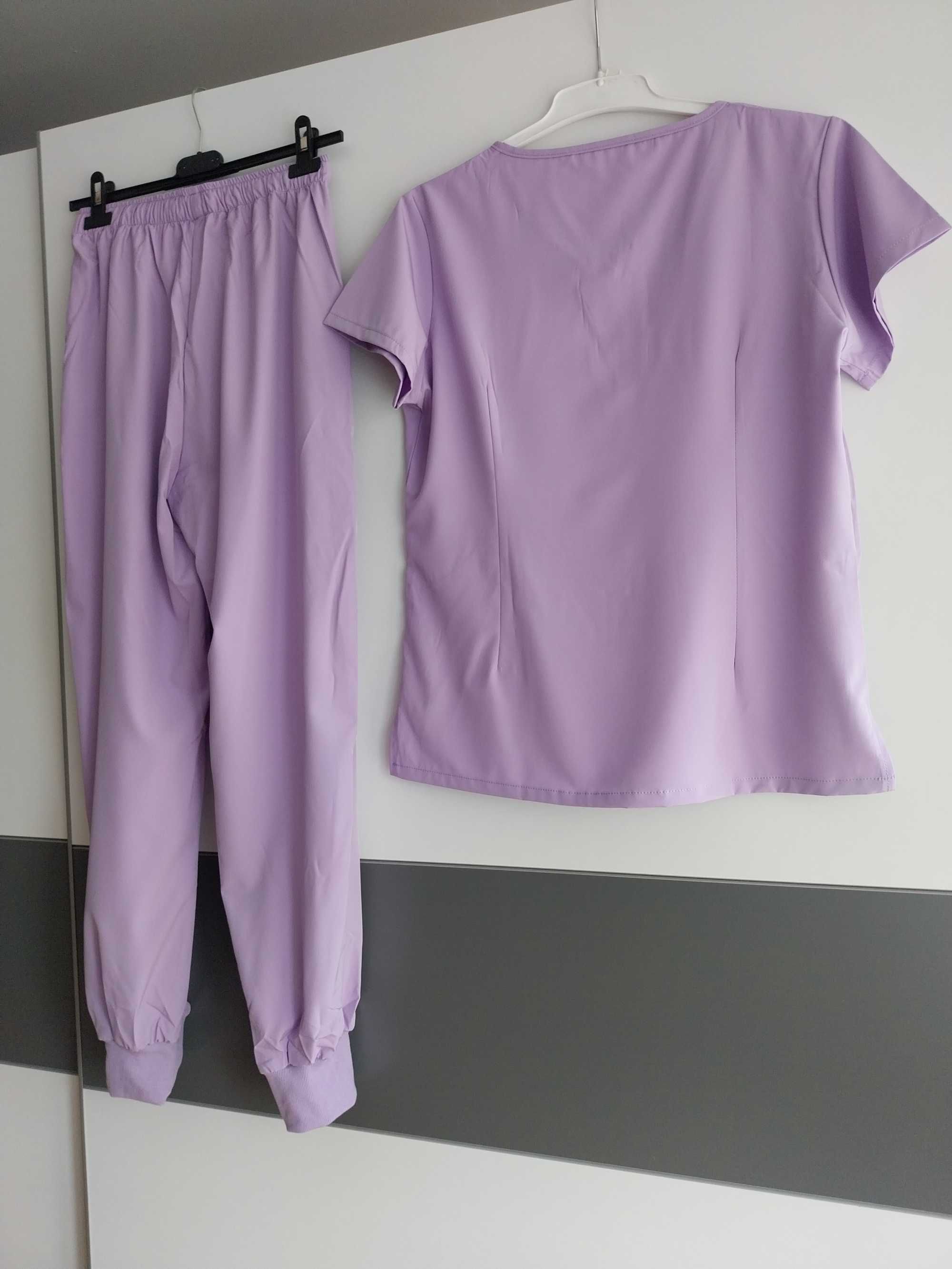Strój medyczny r.M Nowy komplet uniform lila