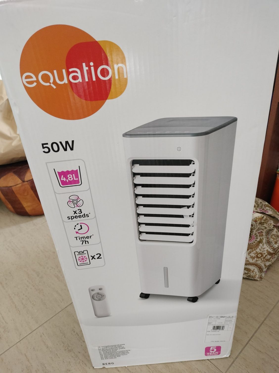 Ventilador Evaporativo Equation 50W