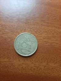 50 Cêntimos Itália 2002 (Estátua de Marcus Aurélius)