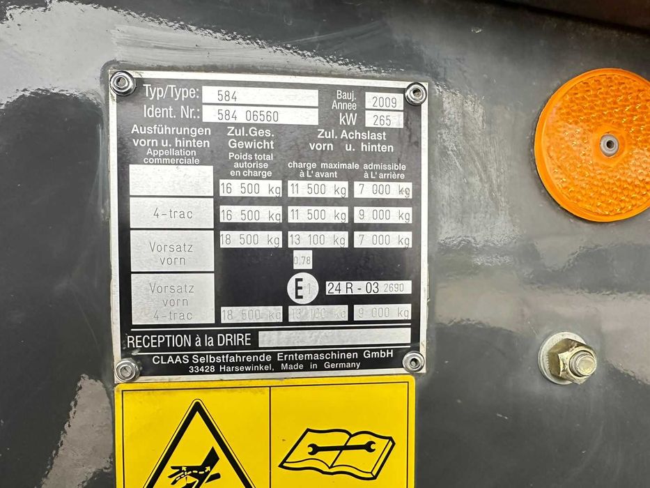 Комбайн CLAAS Lexion 560 2009 року