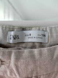 Spodnie lniane chlopiece Zara