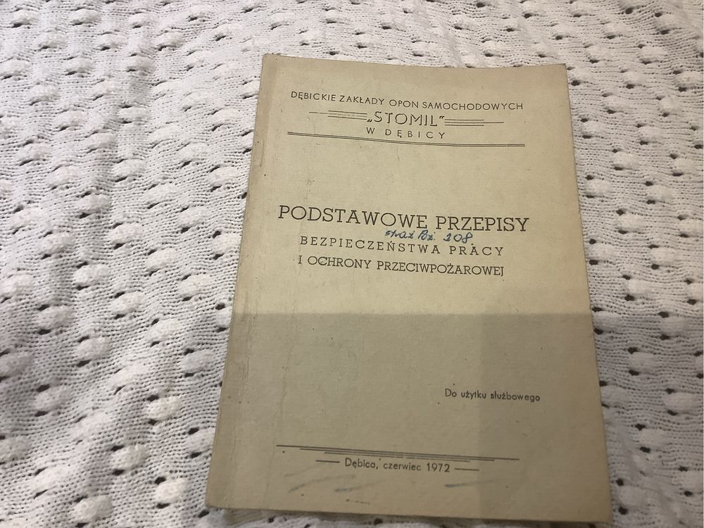 Podstawowe przepisy bezpieczenstwa pracy i ochrony ppoz stomil