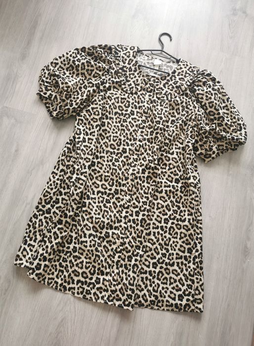 Sukienka panterka H&M rozmiar L