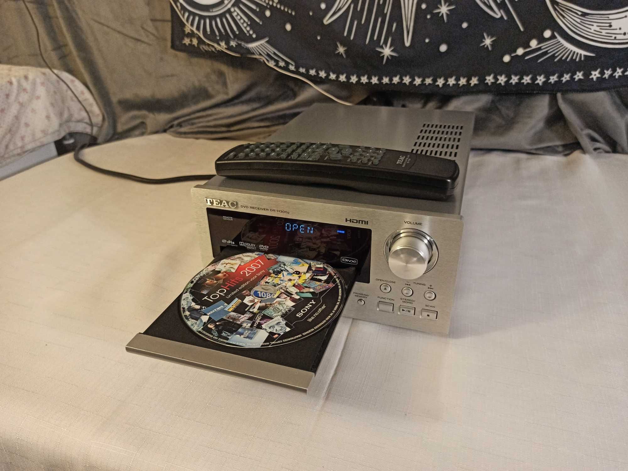 Amplituner z odtwarzaczem CD TEAC DR-H300p USB z pilotem