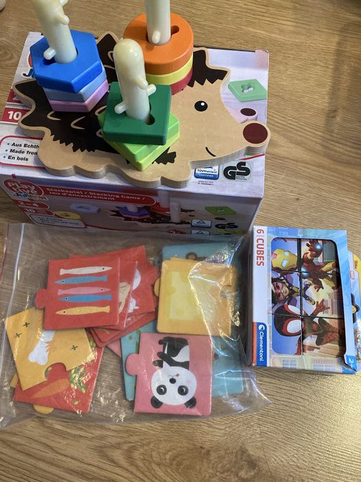 Zabawki dla dwulatka sorter i ukladanki