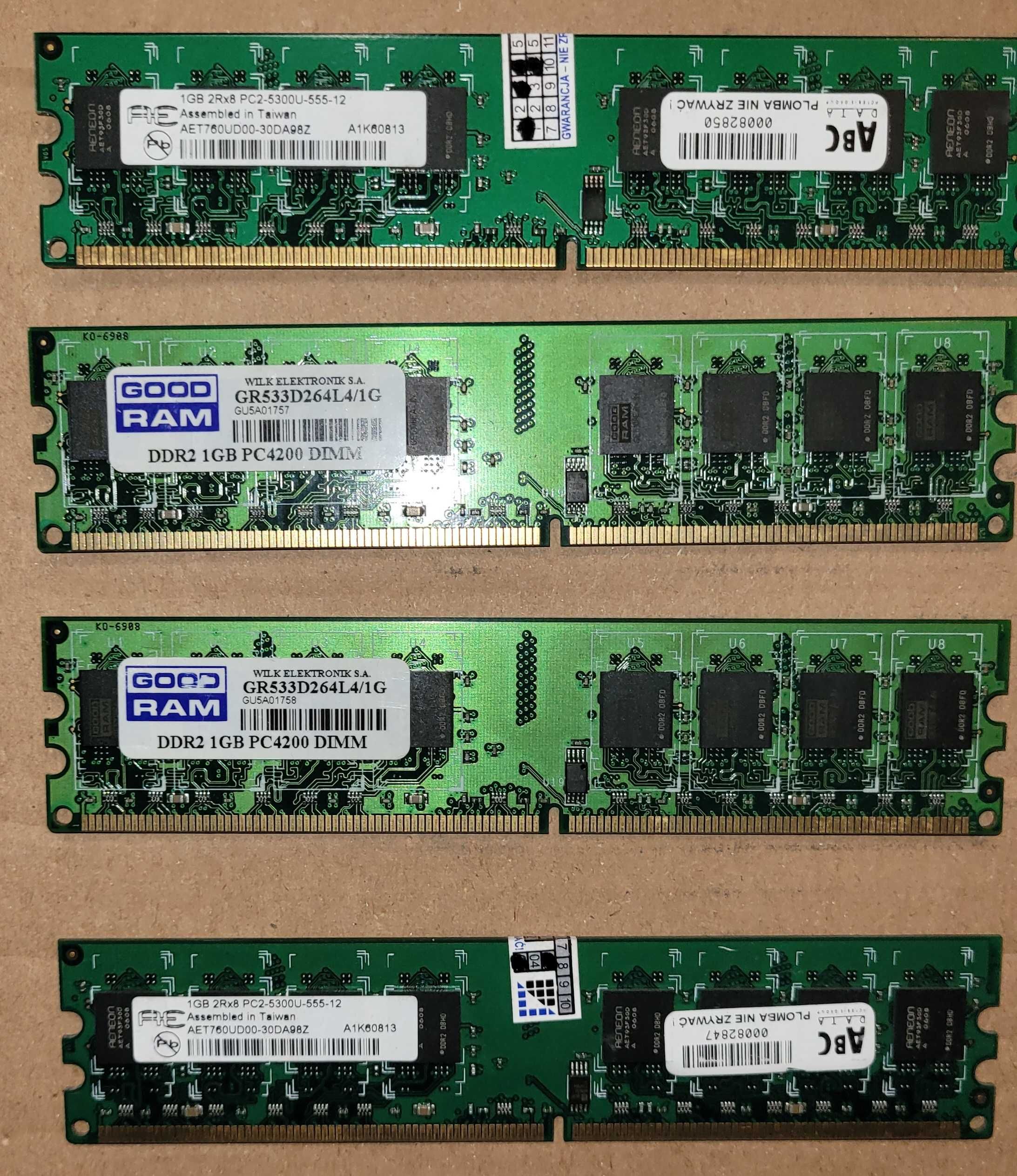 Pamięć Ram   4 x 1GB DDR2