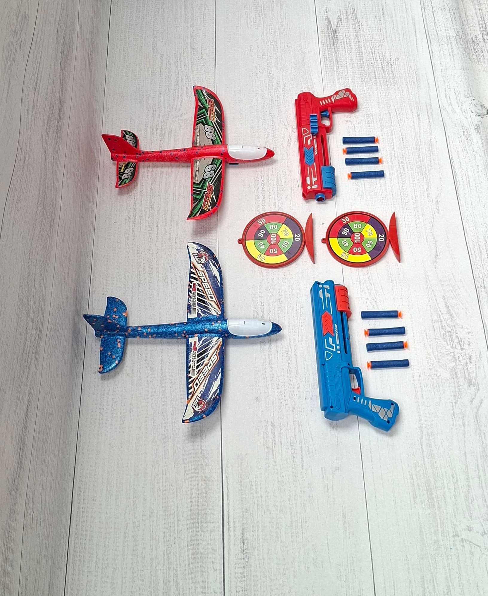 Zabawka samolot katapulta Pistolet wyrzutnia pistolet dla dzieci 2 szt