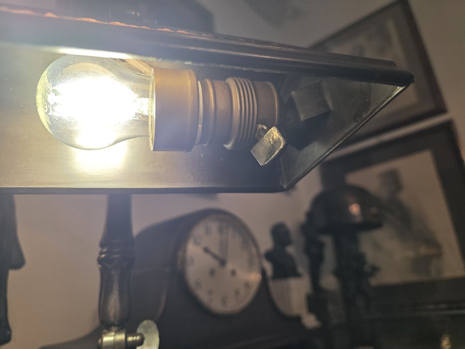 Antyk lampa,lampka bankierka,bankierska,gabinetowa
