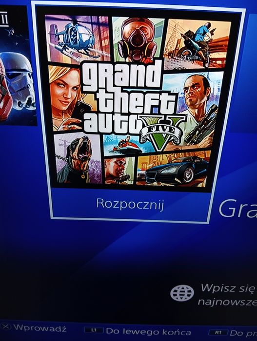 Ps4 PlayStation 4 slim 1TB GTA V Gran Turismo 7 i inne gry