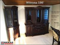 Promocja Komplet Witryna 180 + Narożnik Bekas Producent Orzech Dąb