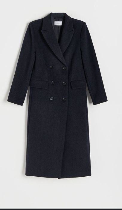 Класичне двубортне пальто з шерсті та кашеміру м-л