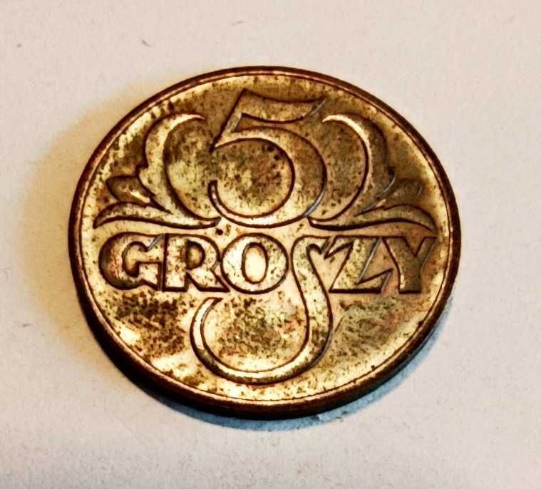 5 groszy 1938 brąz II RP