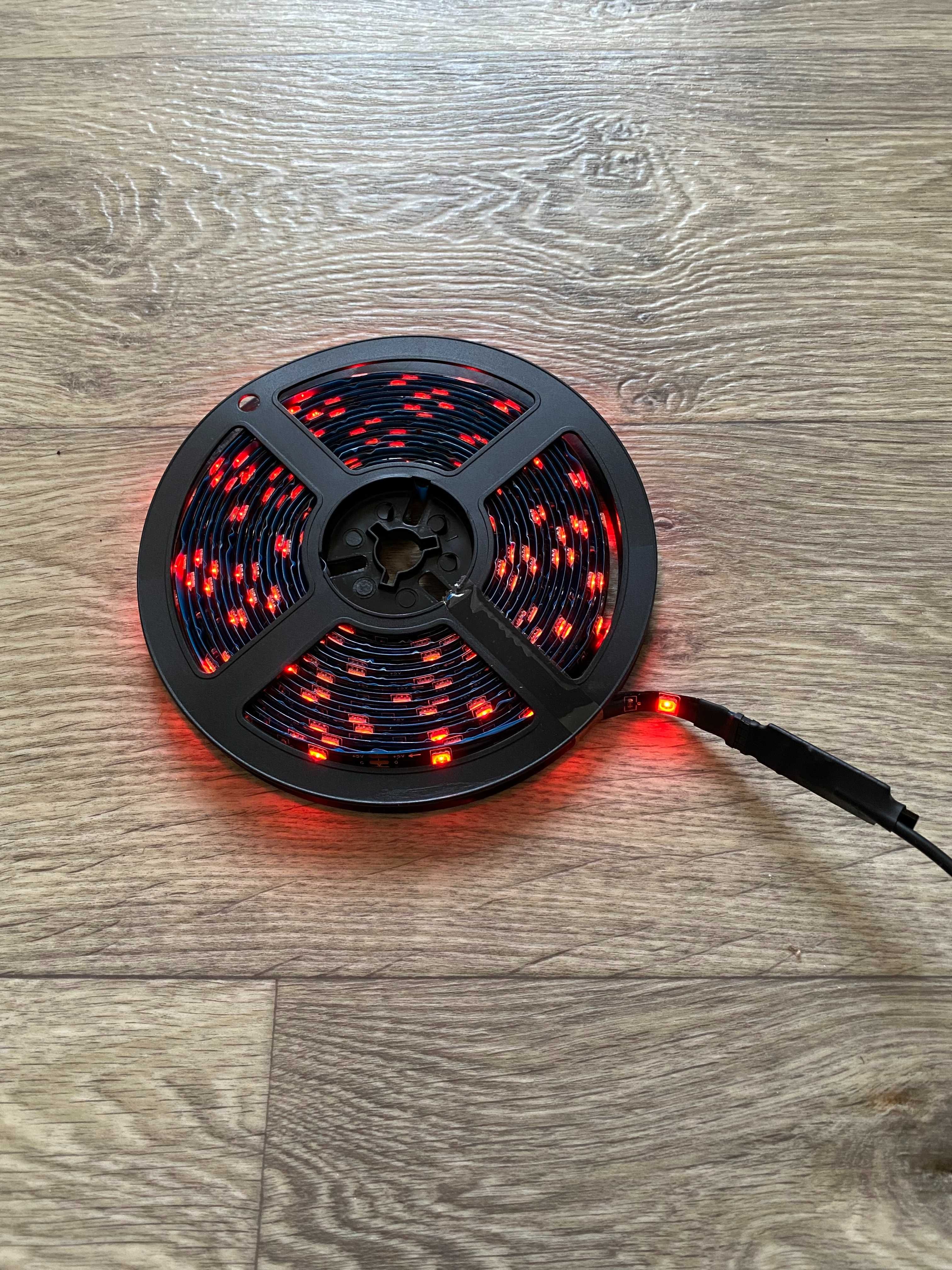 Світлодіодна стрічка USB LED 5050 RGB комплект 5 метрів з пультом
