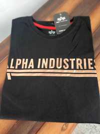ALPHA INDISTRIES t-shirt FOIL PRINT 126505FP czarny za 120 zł