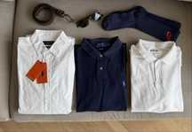 Zestaw Polo Koszula Trussardi Ralph Lauren Wrangler M/L